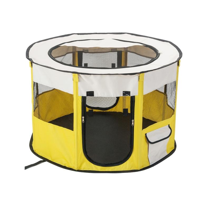 Dog Playpen with Door and Top for Small Dogs Indoor Exercise  Pet Tent Playground for Cats Multiple Colors S/for M