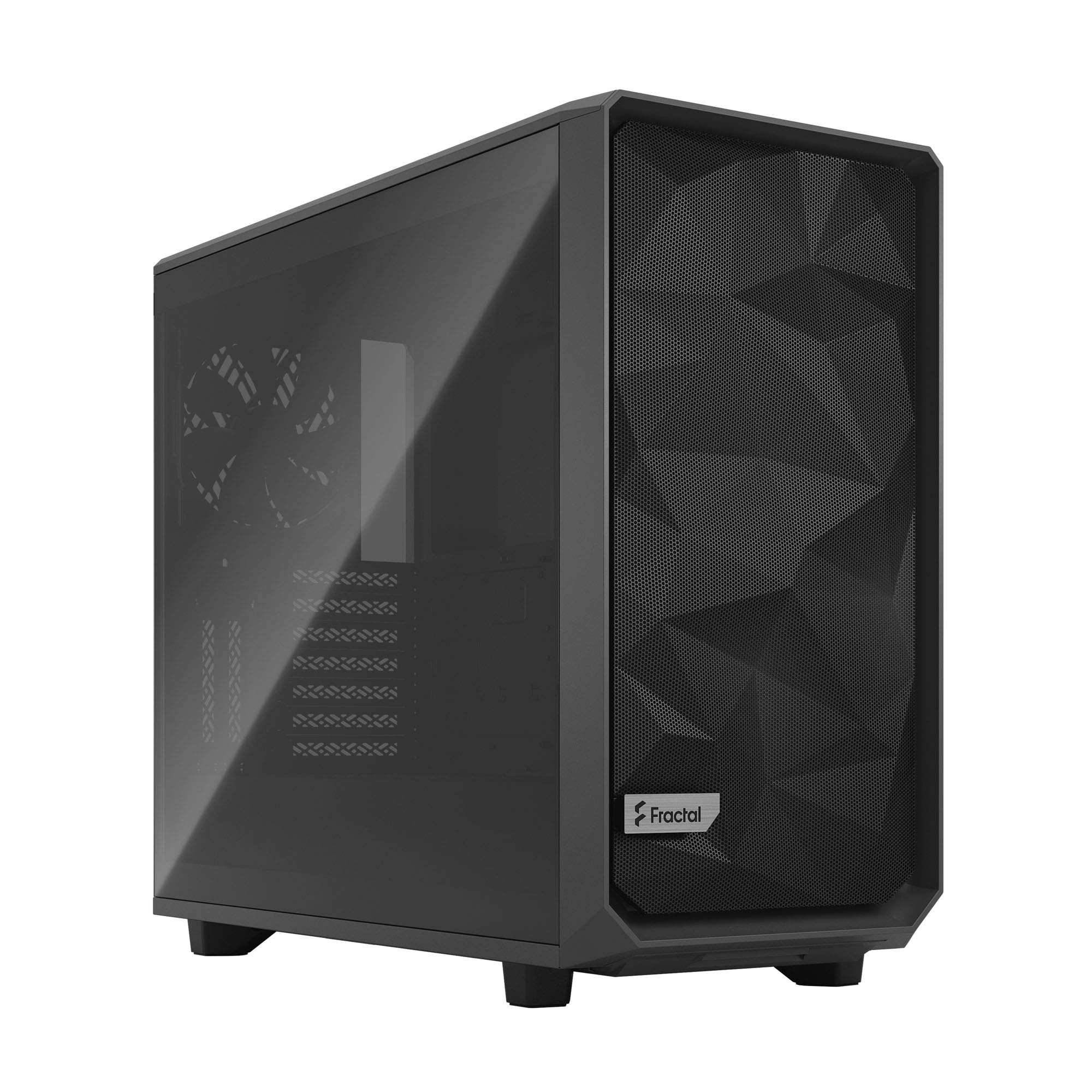 

Fractal Design Meshify 2 Gray TG Mid Tower PC Case Adopts Polygonal Mesh Design Tempered Glass Model FD-C-MES2A-04 CS7775