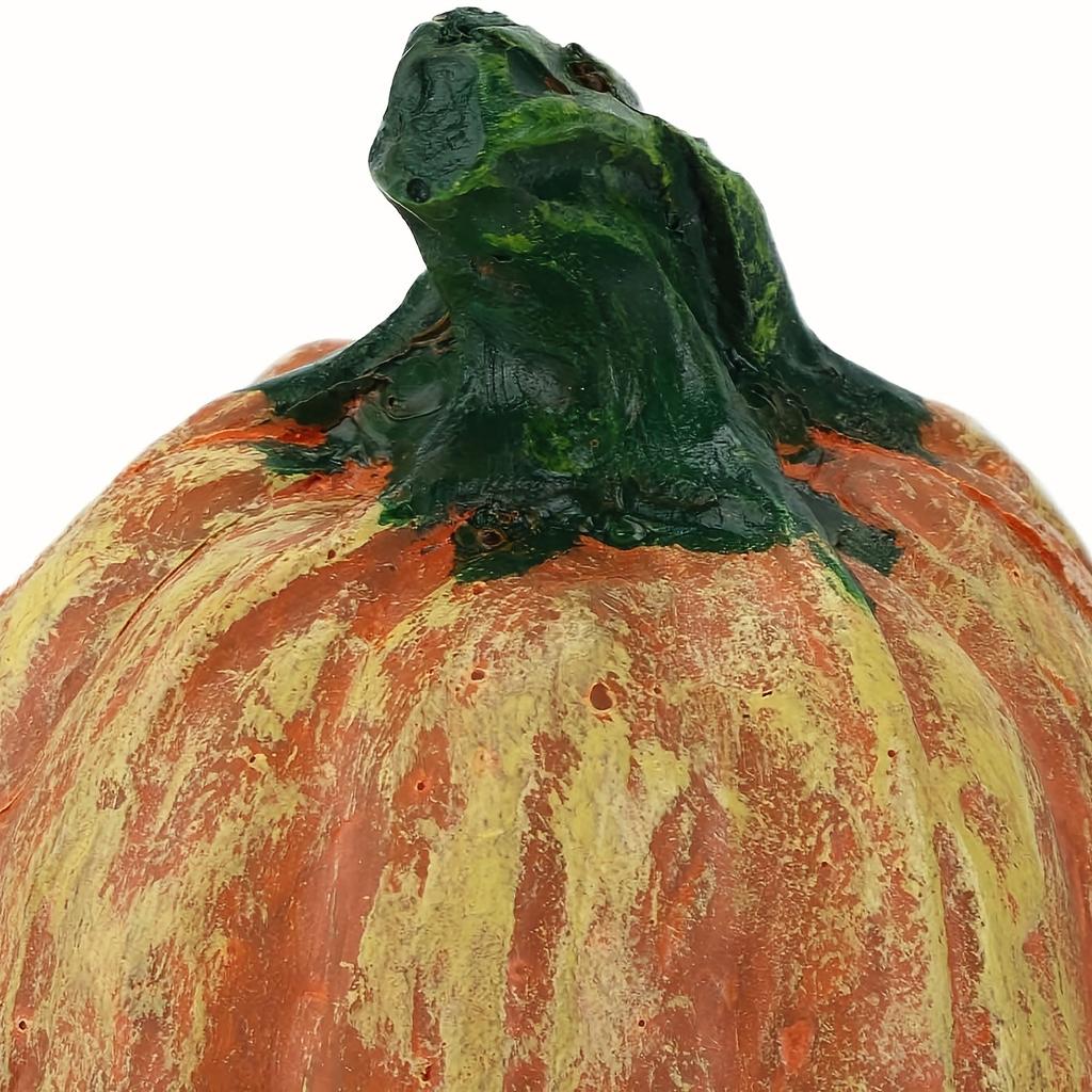 1pc Resin Simulation Pumpkin Decor - Halloween Figurines Shelter Ornament for Aquarium, Fish Tank and Terrarium Landscaping