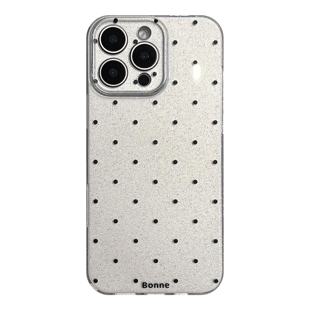 Simple Polka Dots Suitable for Apple 16 Promax Mobile Phone Case Iphone15 Personality 14 Glitter 13 High End Retro