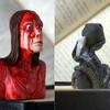 Halloween Gift Book Lovers Resin Figure Sculpture Horror Novels Half-Length Figure Horror Bookmarks