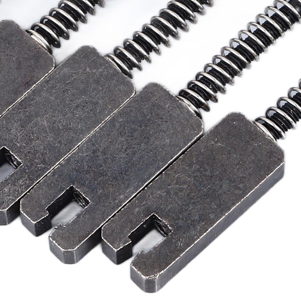 6PCS Metal Material Electric Guitar Bridge Black Color Bridge Replacement Parts For Bass Guitar