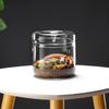 Transparent Glass Terrarium Cylinder Perforated Cover Desktop Glass Vase Decorative Succulent Moss Viewing Bottle Desktop Decor
