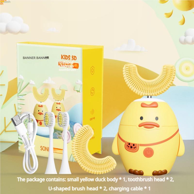 

Kids Electric Toothbrush, Cartoon Dinosaur Soft Bristles for Children Ages 2-12