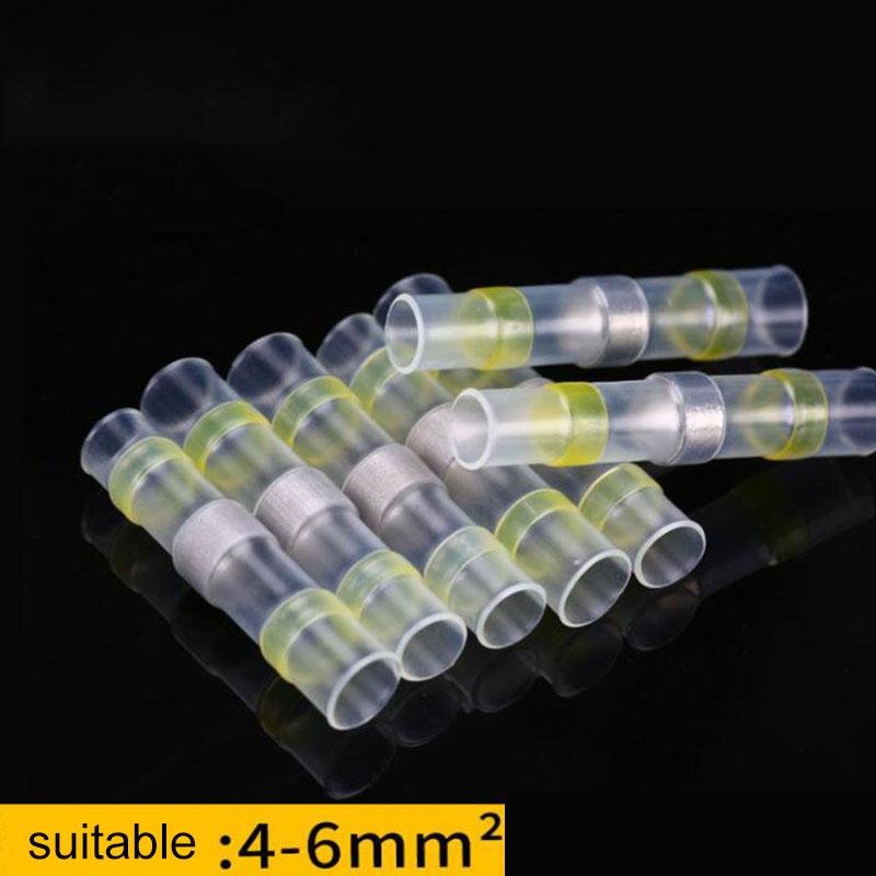 10PCS pájecí elektrické svorky Smršťovací bužírka Konektory těsnění Vodotěsné konektory na tupo Spojky izolované drátem