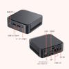Links International LC2314 Mini PC AMD Ryzen Embedded R2314 8GB Memory 256GB Storage Windows 11 Pro Small Desktop PC HDMI Dual Display Gigabit