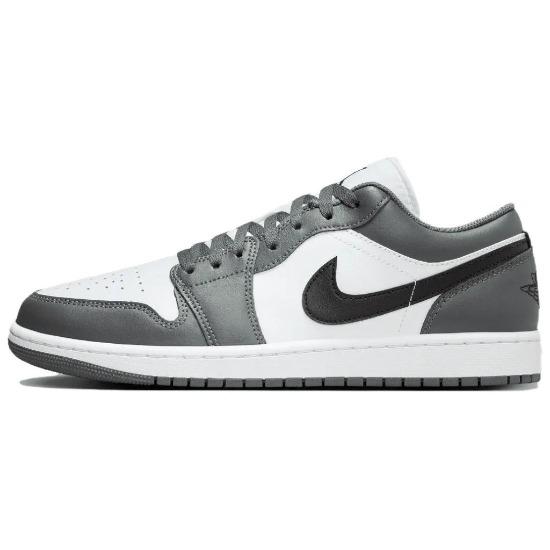 Adidași Unisex Air Jordan 1 Low Gri Fier Negru Alb 553558-152
