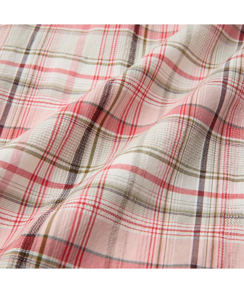 Keoseuuteommellou Red Oversized Fit Check Shirt Cwsam26204Rex