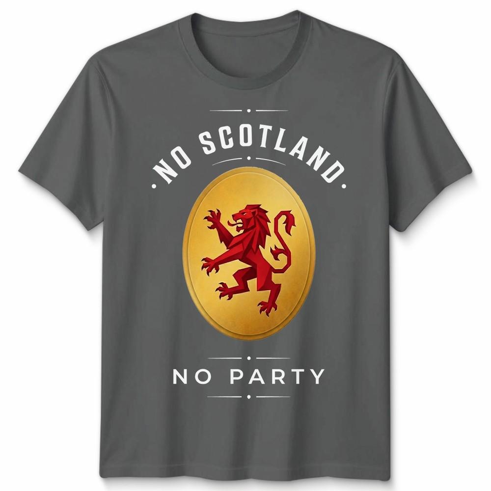 No Scotland No Party Football Unisex T Shirt Scotland Fan Unisexs Unisexs Top