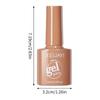 Brown-Red Gel Polish 2025: Trendy Fall/Winter Color, Influencer-Approved, Light-Cured Formula for Whiter-Looking Hands, Perfect for Salons.