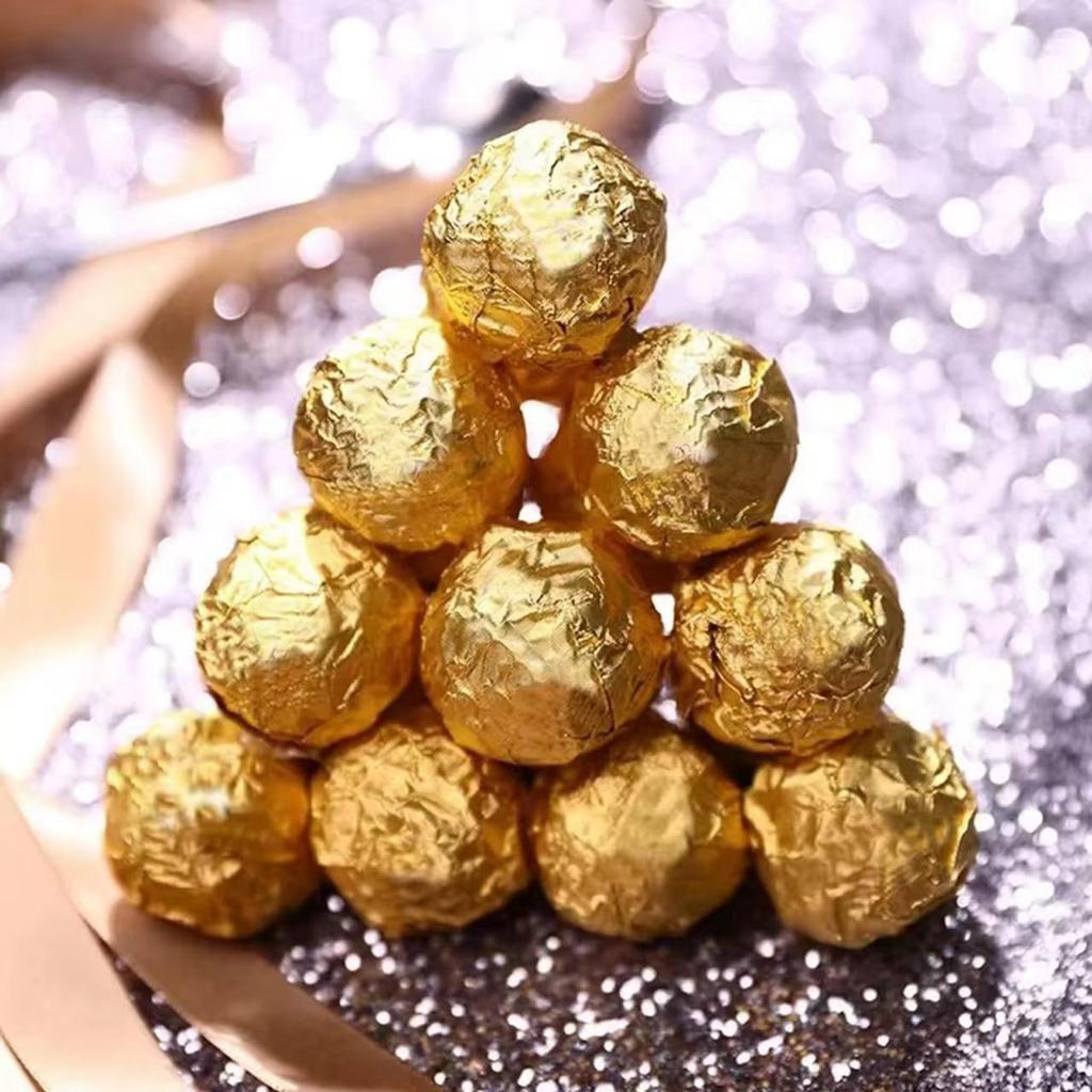300 Pcs Chocolate Bar Wrappers, 6x6 Inches Candy Bar Wrappers Colored Aluminum Foil Candy Wrapping Paper for Chocolate Bar Packaging Candy Packaging