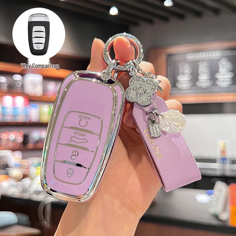 High-End Key Cover for Hongqi Models: HS3, HS5, HS7, H5, H6, H9, EQM5, HQ9