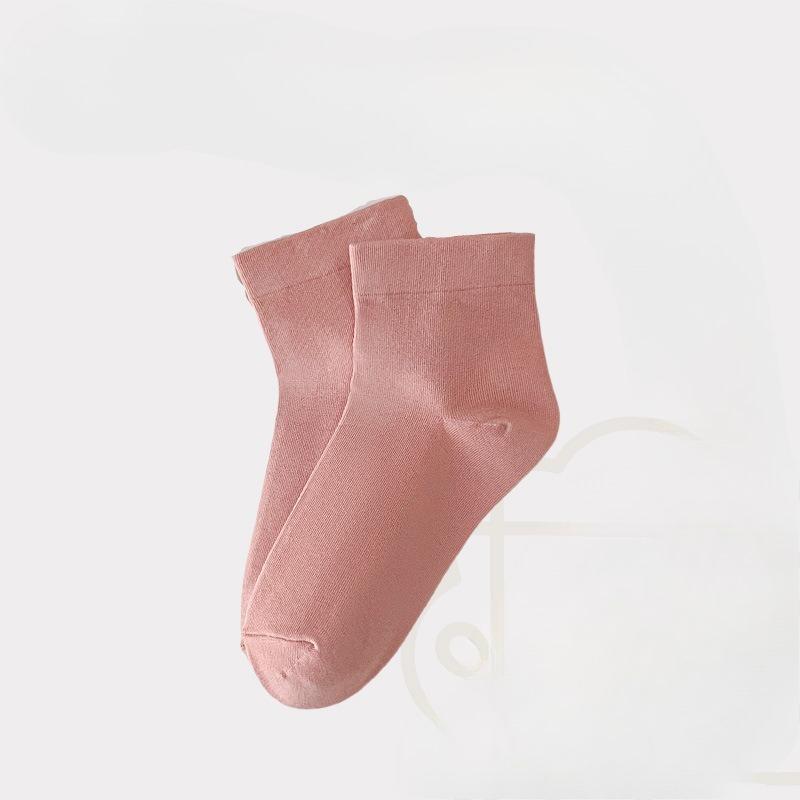 Candy-colored Socks for Girls, Dopamine Girls, Colorful Mid-calf Socks, Solid-colored Boneless Postpartum Socks