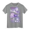 Boys Girls Round Neck Casual Printed Short-sleeved T-shirt Top