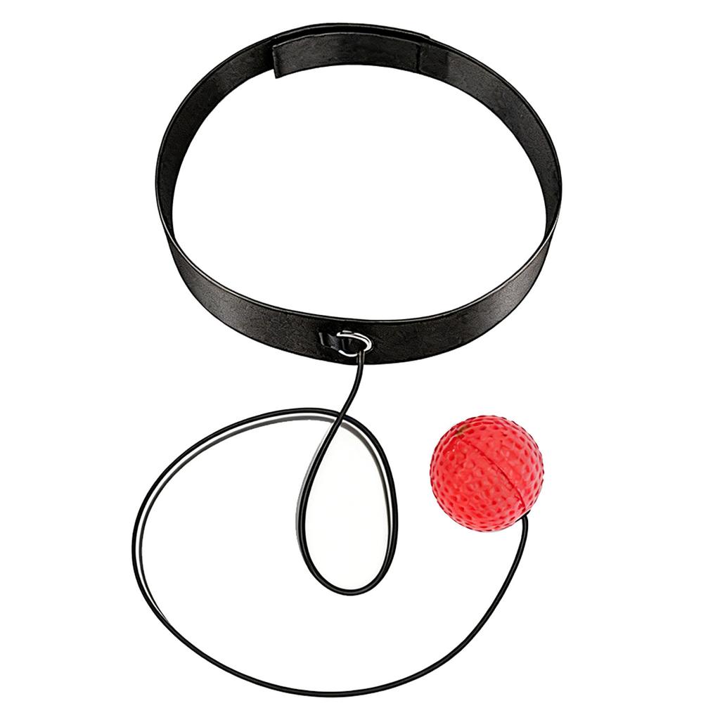Boxing Ball Headband Set PU Rubber Punching Boxing Ball with Adjustable Headband for Fitness Hand Eye Coordination