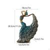 Elegant Peacock Dance Figurine Decorative Dancing Woman Sculpture Artistic