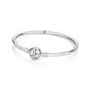 Originale 925 Sterling Sølv Armbånd Armbånd Krystallkule Kjærlighet Hjertelås Perler Charms Moments Armbånd For Kvinner DIY smykker