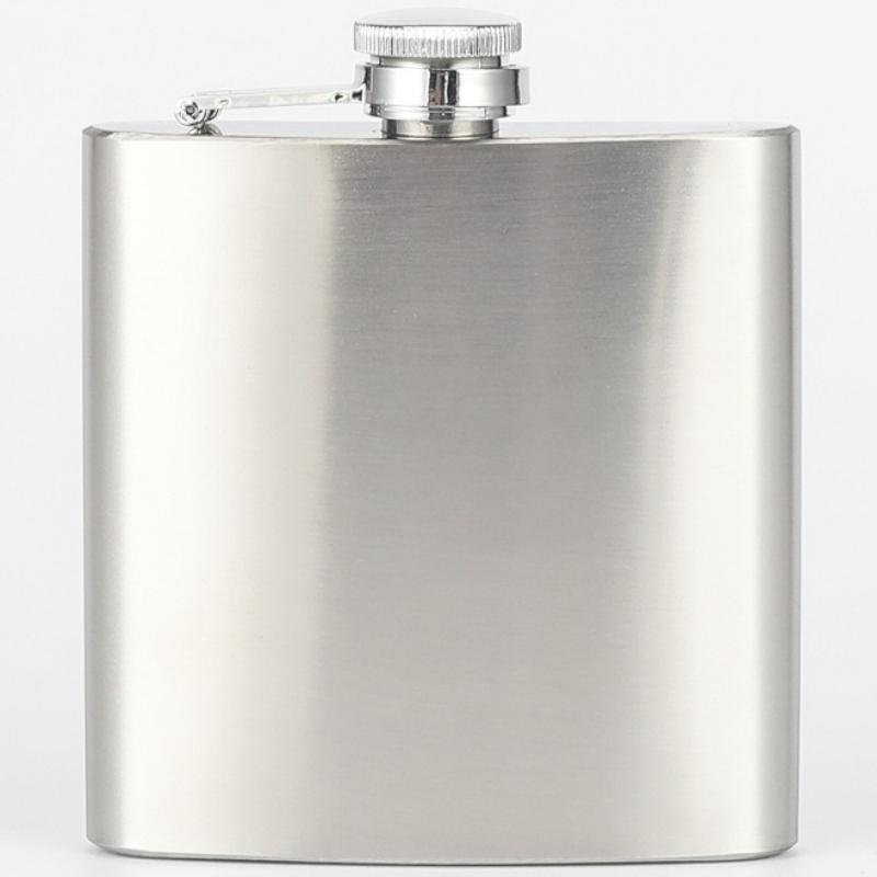Stainless Steel Flask Leakproof Drinking Flask Portable Pocket Whiskey Flask  Rust Proof for Party Camping Travel and Gifting