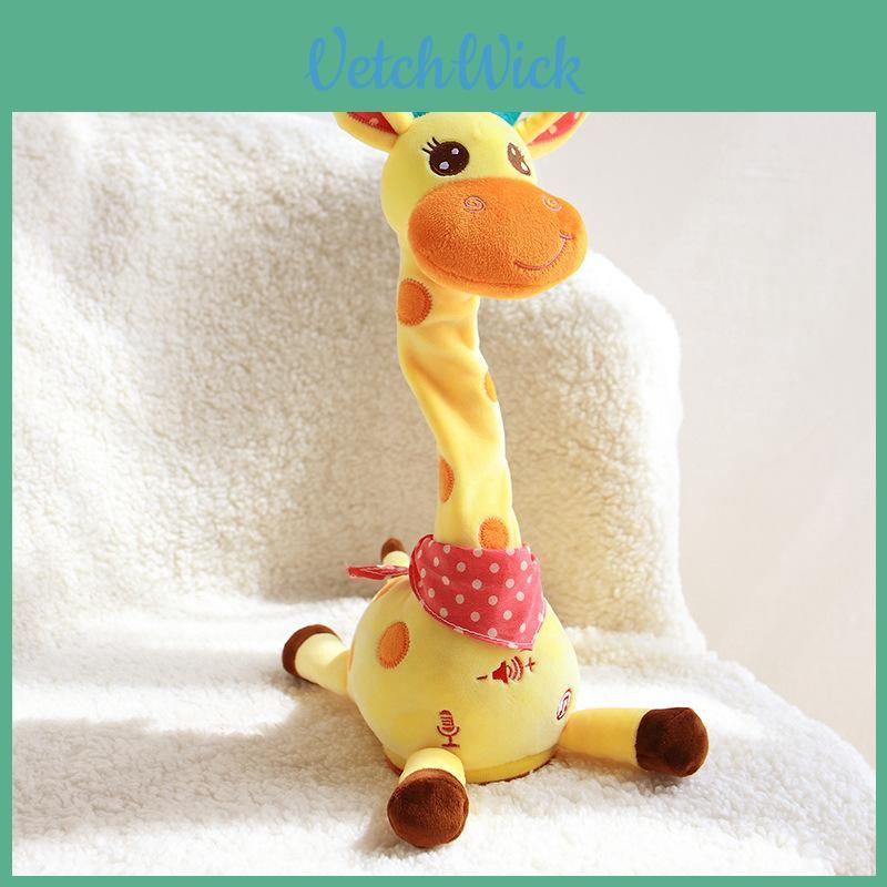 Singing Giraffe Plush Toy With Talking Motion For Kids Gift