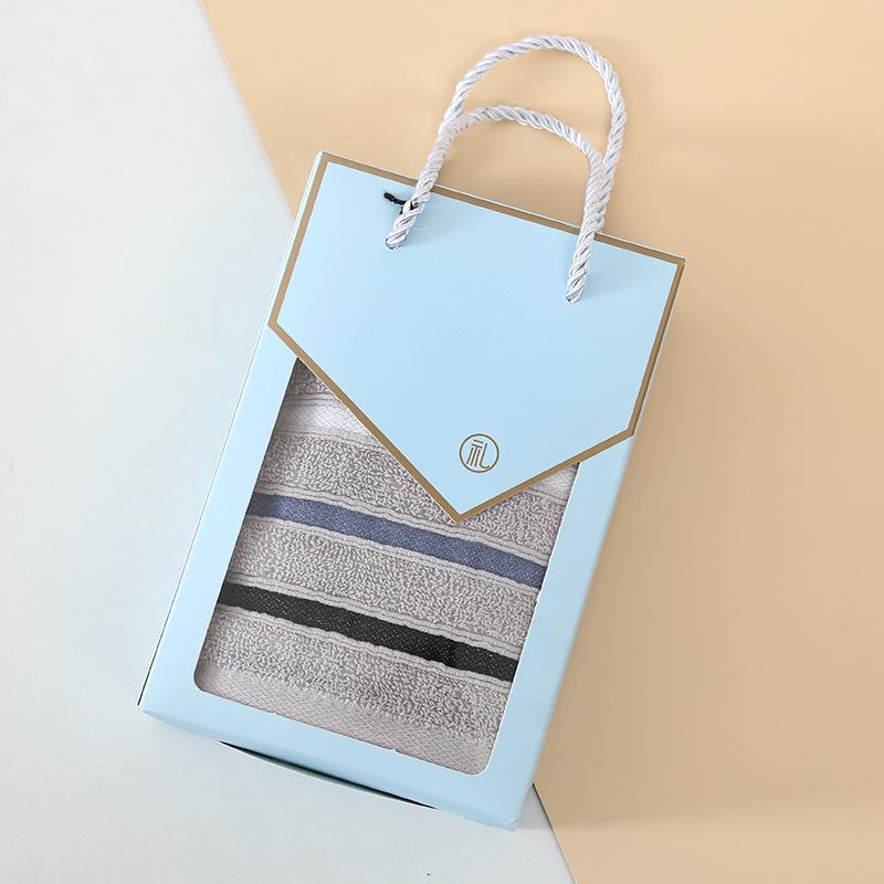 

Time flies, household thickened absorbent quick-drying bath towel, bath towel welfare, soft face towel серый