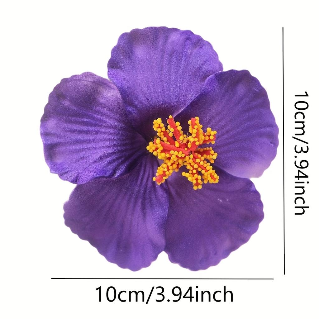 1 hibiscus hair accessory, cute and sweet style for women, hibiscus hair clip for beach vacations, hibiscus hair clip!