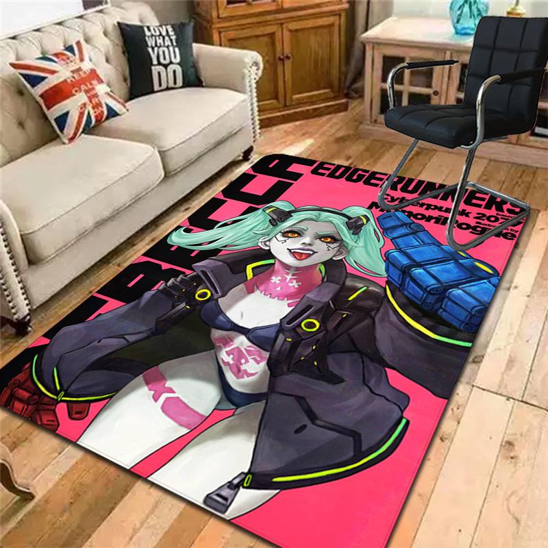 Cyberpunk Rebecca Rug Floor Mat for Living Room or Bedroom Soft and Comfortable Carpet a Gift for Birthday and Holiday.MFF0918579