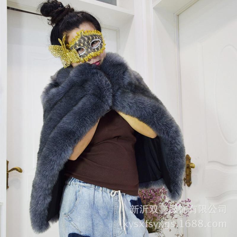 Autumn and Winter New Imitation Fur Vest Women's Medium and Long Slim-fit Warm Fox Fur Vest