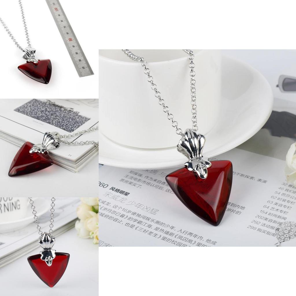 Fate Night Tohsaka Rin Collectors Edition Necklace With Heartshaped Pendant For Fans