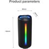 Rockmia EBS-613 Portable RGB Speaker Bluetooth 5.3 Powerful Bass box Colorful LED Light Fabric Mesh 1800MAH Outdoor Waterproof