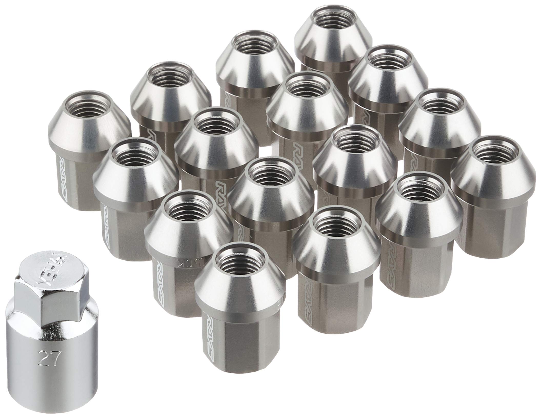 

RAYS Duralumin Lock Nut Set for L32 M12 x Gunmetallic 74020001114GM & 4H, 1.5, Anodized,