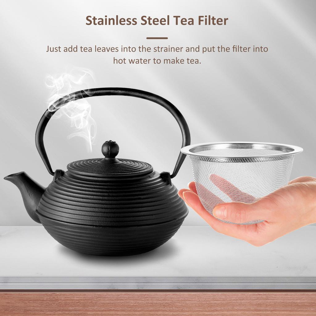 8 Pcs Fine Tea Strainer Mesh Infuser for Teapot Loose Green Basket Leaf Steeper Coffee