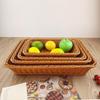 SIFAR Imitation Rattan Plastic Storage Basket