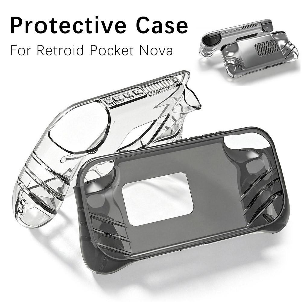 TPU Protective Case for Retroid Pocket Nova Transparent Anti-Slip Grip Heat Dissipation Shockproof Shell Cover