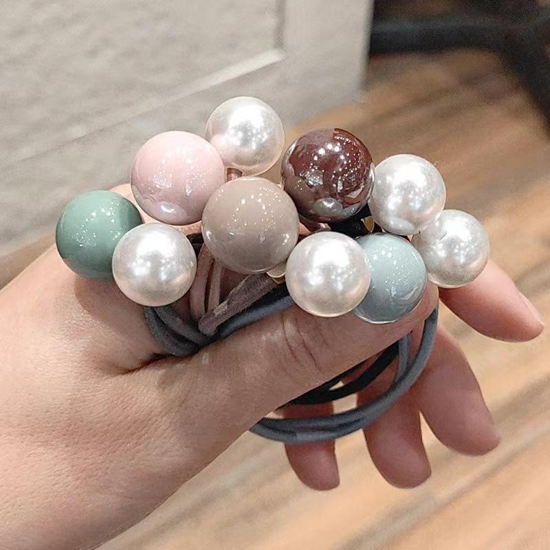 New Minimalist Hair Band Hairpin for Girls To Style Their Hair Elastic Hair Accessory with A Leather Cover
