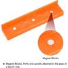 Premium-2Set Magnetic Vise Jaws 5 Inch Magnet Plain Grooves & V-Grooves Soft Rubber Bench Jaw Pad Covers Multi-Purpose Protector