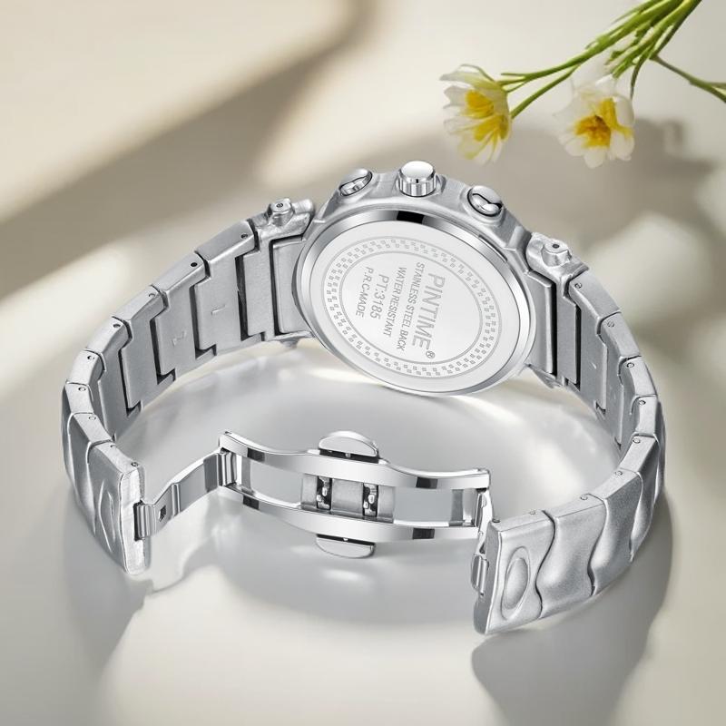 PINTIME Y2K Creative Retro Style Luxury Men's Watch Fashion High Quality Mechanical Design Quartz Watch New reloj hombre