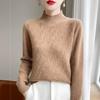 Women's Cashmere Sweater Qinghe Cashmere 30% Cashmere 70% Wool Autumn and Winter Cashmere Thick Pullover Soft and Warm