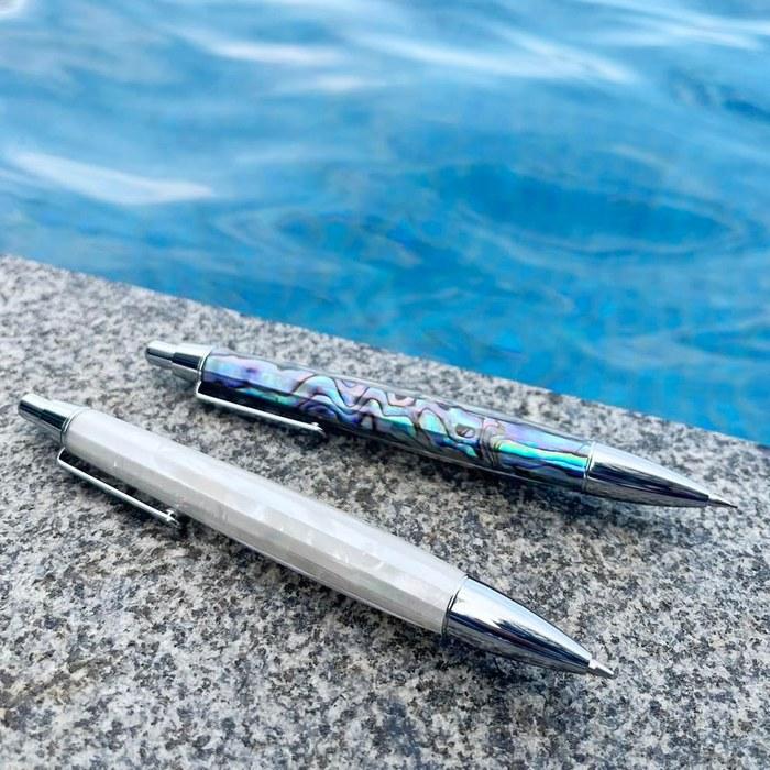 [Lachieva] Abalone Shell Mechanical Pencil 0.7mm + 12 Refills