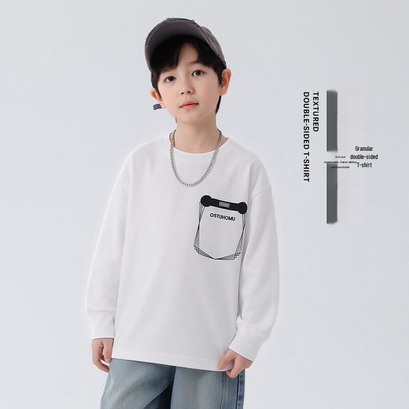 Youyou Boys Spring/Autumn Long Sleeve Cotton Blend T-Shirt 120