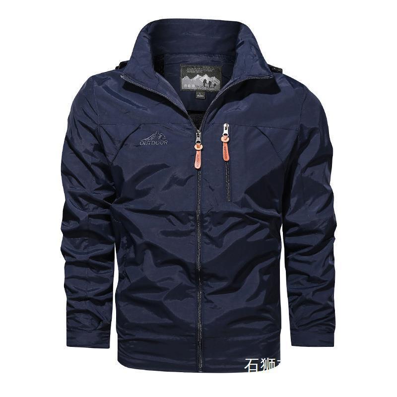 Mens Lightweight Windproof Waterproof Casual Jacket Hooded Outerwear Outdoor Leisure
