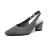 Bestseller Nieuwe Zomer Puntige Hoge Hakken Dames Sandalen 2026 Mode Gebreide Ademende Antislip Rubberen Zool Slingback Pumps