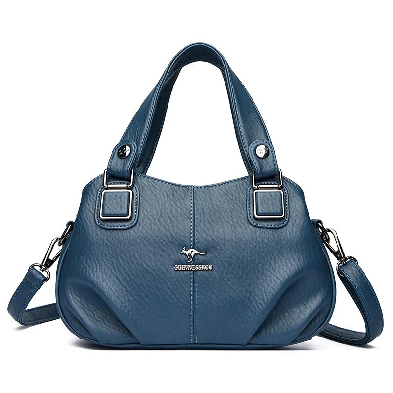 Fashion Women New Shoulder Crossbody Bags Ladies Brand Designer Handbag Female Large Capacity Solid Color Leather Messenger Bags
