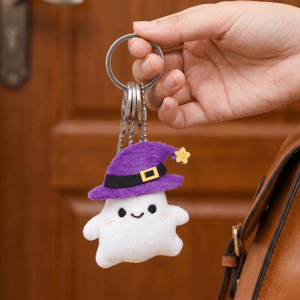 Kawaii Cartoon Plush Pendant Funny Furry Bag Pendant Halloween Plush Keychain Trick Or Treat