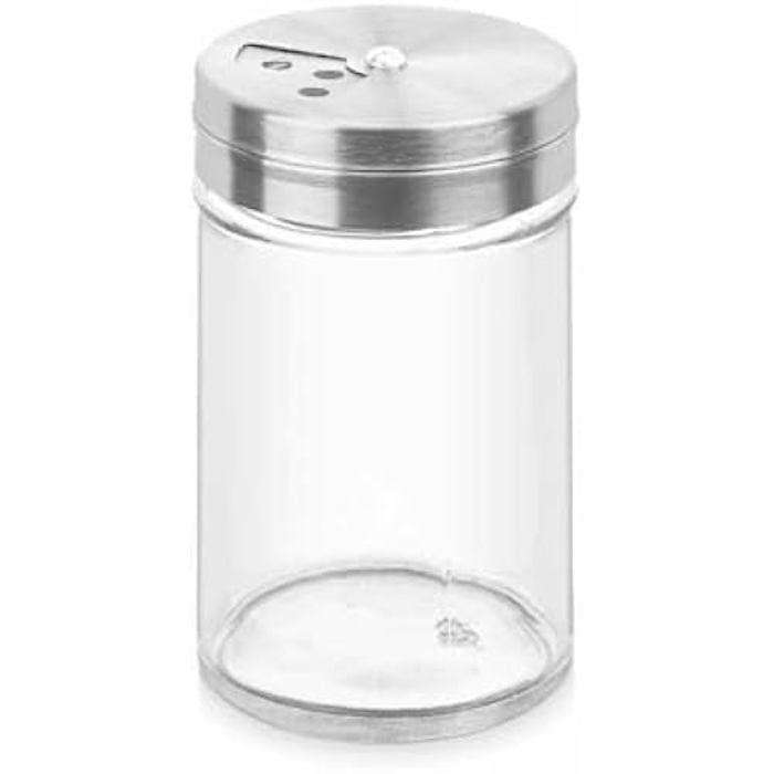 Boîtes À Épices - VIVALTO - Lot De 12 - Transparent - Argenté - 5 X 8,5 X 5 Cm