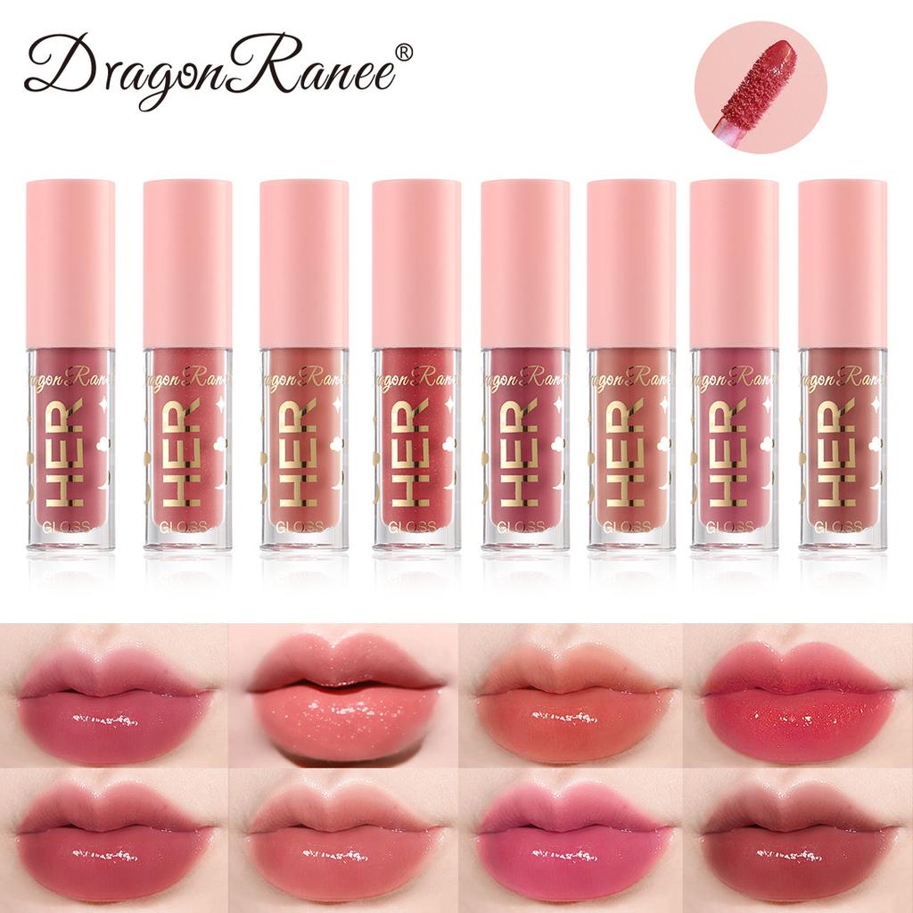 8 Colors Mirror Pearl Lip Gloss Long-lasting Moisturizing Shine Glitter Lip Glaze Waterproof Glass Liquid Lipstick Women Makeup