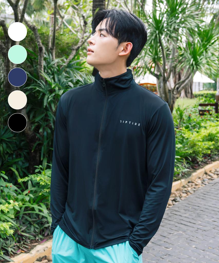 Helingbon Loose Fit Active Zip-Up Rash Guard (6 Colors) / Rc903M (B Type)