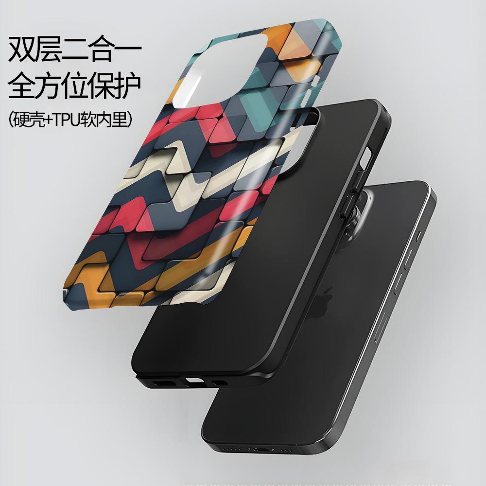 Hot-selling color building block iPhone14 iPhone case 17promax advanced magnetic film