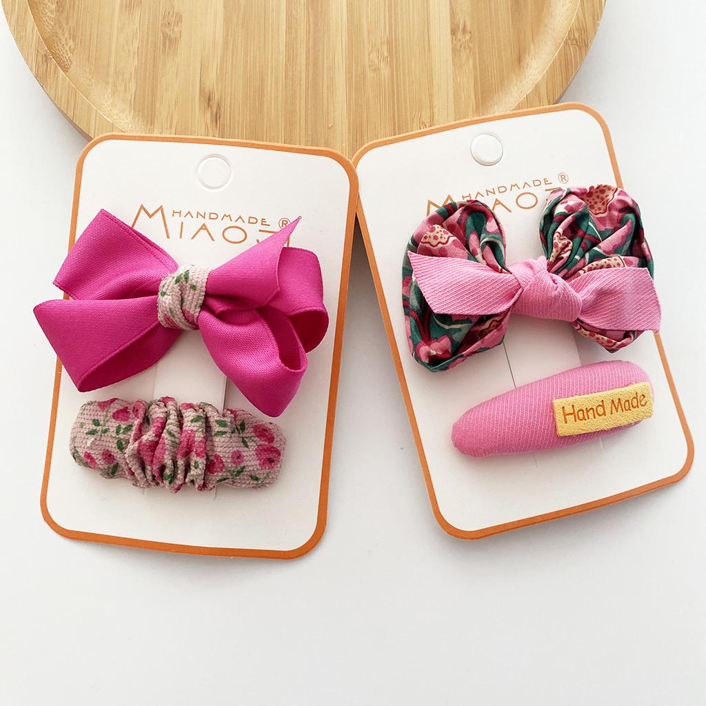 Rose Red Kawaii Bowknot Hairpins Children Baby Girls Kids Hair Clips Bow Pin Barrettes Accessories Hairgrips Headdress Headwear