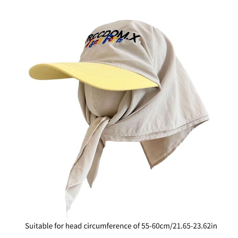 Wide Brimmed Baseball Hat Sun Hat Outdoor Hat Curved Brimmed Kerchief for Exercise Baseball Hat Headwear