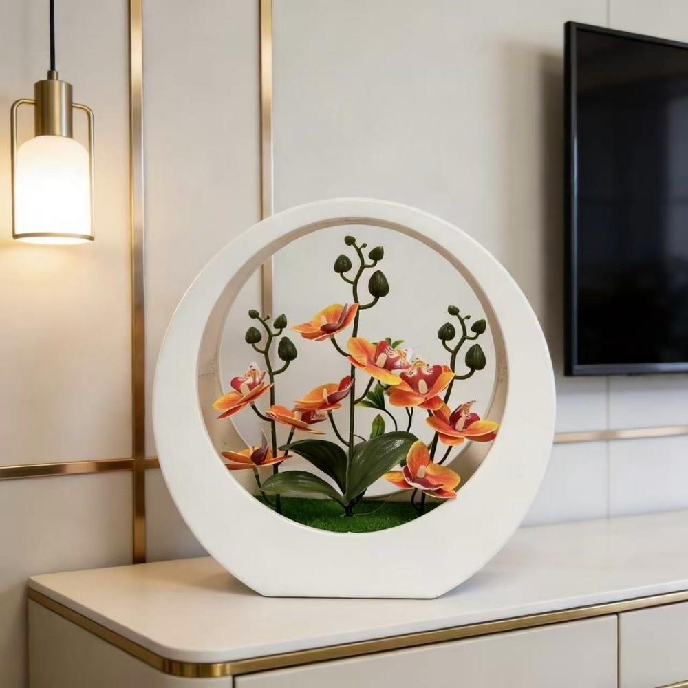 Home Decor Artificial Orchid Pot Plant False Blossom Decoration Wedding Decor